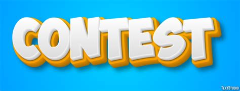 Contest Text Effect and Logo Design Word