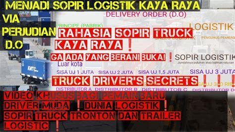 Permainan D O Sopir Truck Logistik Upah Gaji Sopir Truck Tronton