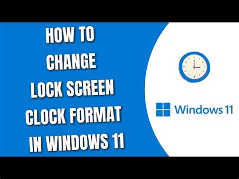 Lock Screen Clock, Format, Tutorials, Computer, Windows, Lockscreen ...