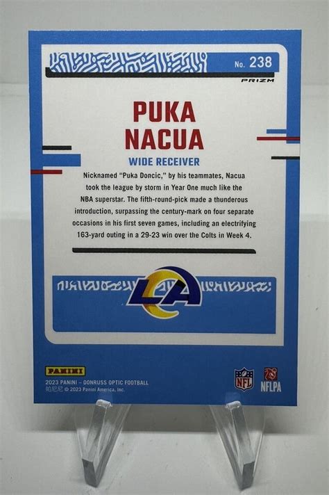 Puka Nacua Optic Rated Rookie Holo Prizm Rc Los Angeles Rams