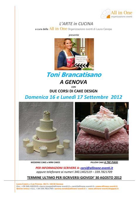 All In One Organizzazione Eventi Toni Brancatisano A Genova Con