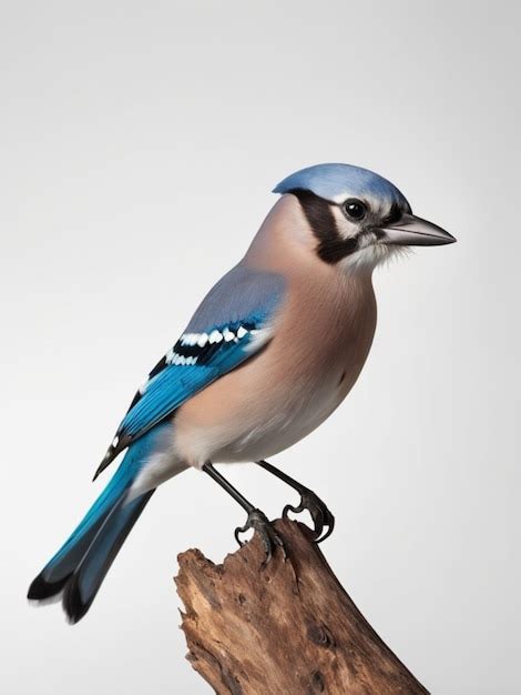 Premium Photo | 3d image of a Jay bird on white background