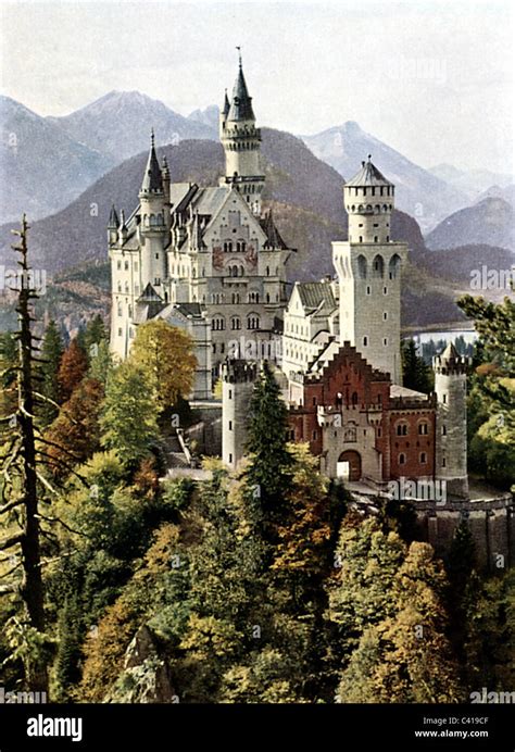 architecture, castles and palaces, Bavaria, Neuschwanstein Castle ...