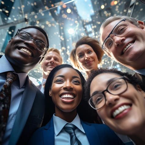 Un Equipo De Negocios Exitoso Y Feliz Foto Premium