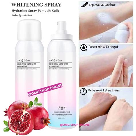 Jual Termurah Hydrating Spray Pemutih Kulit Seluruh Tubuh Ml