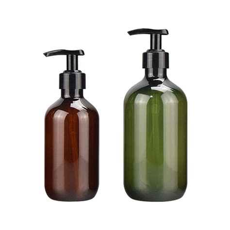 Plastic Amber Green Color Biodegradable Refillable Shampoo And