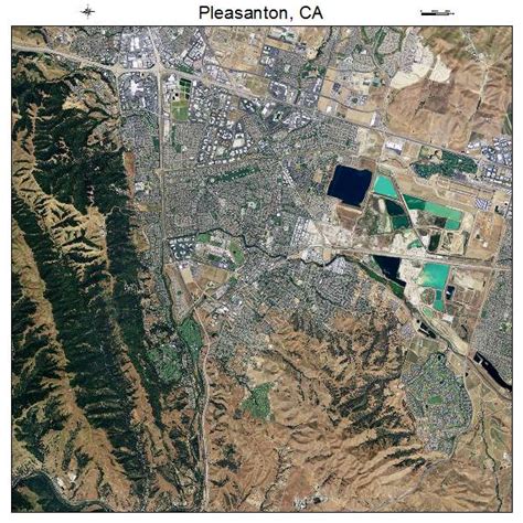 Aerial Photography Map Of Pleasanton Ca California