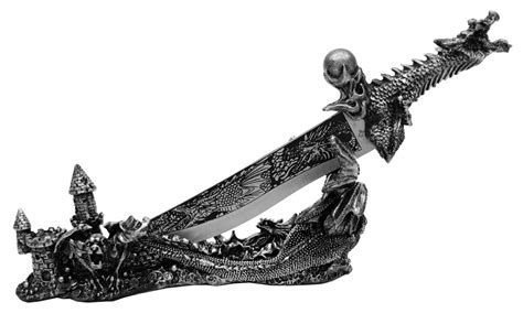 13 Obsidian Athame Decorative Dragon Knife