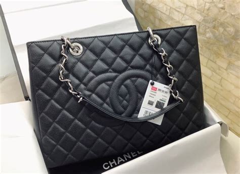 Chanel Classic Tote Bag Silver Hardware Black For Women 13 3in 34cm In 2024