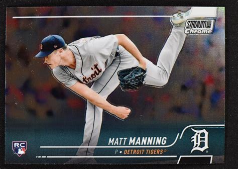 Stadium Club Chrome Base Matt Manning Detroit Tigers Ebay