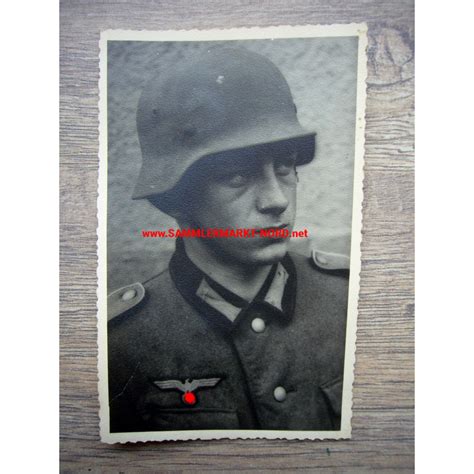 Wehrmacht Gefreiter Mit Stahlhelm Portrait Sammlermarkt Nord