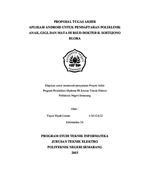 Contoh Judul Skripsi Teknik Informatika Pdf