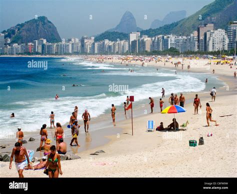 Sunbathers copacabana beach hi-res stock photography and images - Alamy