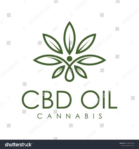 Cbd Cannabis Logo Oil Inspiration Line Stock Vector Royalty Free 1548018599 Shutterstock