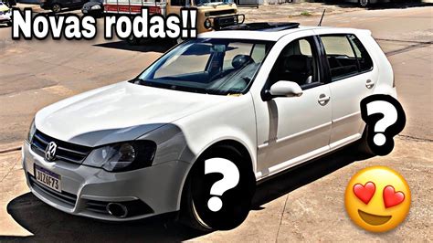 COMPREI AS NOVAS RODAS DO MEU GOLF SPORTLINE ARO 20 YouTube