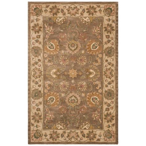 Safavieh Heritage Brownivory 5 Ft X 8 Ft Area Rug Hg343k 5 The Home Depot