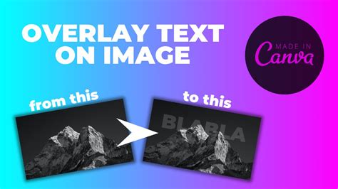 How To Overlay Text On Image With Canva Easy Tutorial