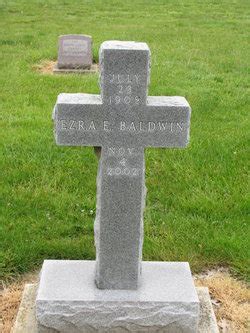 Ezra E Baldwin M Morial Find A Grave