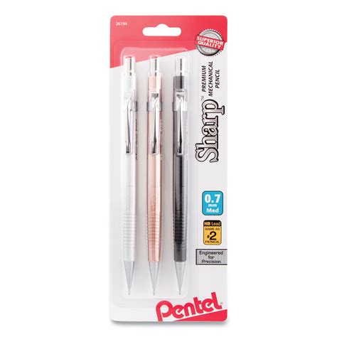 Pentel Sharp Mechanical Pencil 0 7 Mm HB 2 Black Lead Assorted