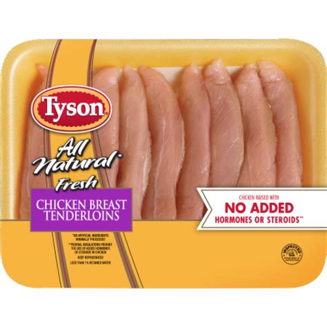 Tyson® All Natural Fresh Boneless Skinless Chicken Breast Tenderloins 125 Lb Frys Food Stores