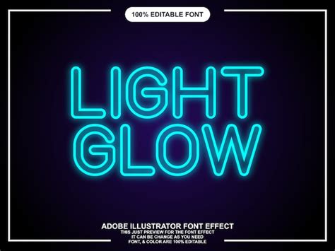 Premium Vector Glow Editable Graphic Style Text Effect