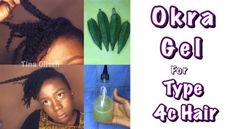 How To Make A Diy Okra Hair Gel For Type 4c Natural Hair Easy