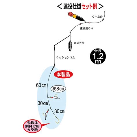 がまかつ 遠投カゴ釣り仕掛 3本鈎 S 531 堤防釣り 仕掛け 釣り具の販売、通販なら、フィッシング遊 Web本店 ダイワ／シマノ