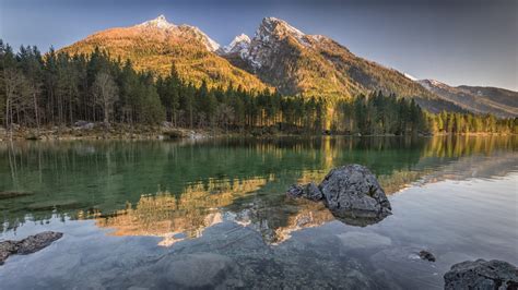 Hintergrundbilder Bäume Landschaft Wald Berge See Wasser Natur