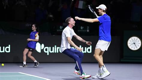 Davis Cup Jannik Sinner Helps Italy Beat Australia Takes Them To