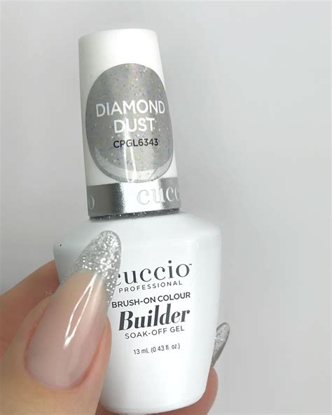 Brush On Colour Builder Gel With Calcium LED UV 13ml Diamond Dust Cuccio