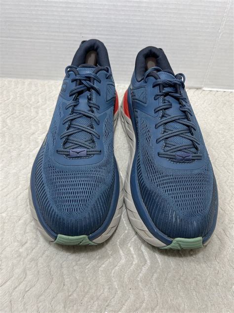 Hoka One One Bondi 7 1110518 Rtos Mens Size 11 Teal Blue Running Shoes