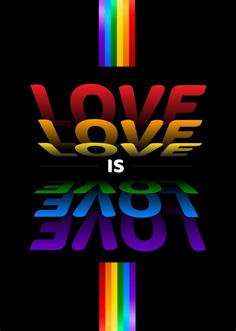 Love Is Love Poster Picture Metal Print Paint By Biliacci Displate