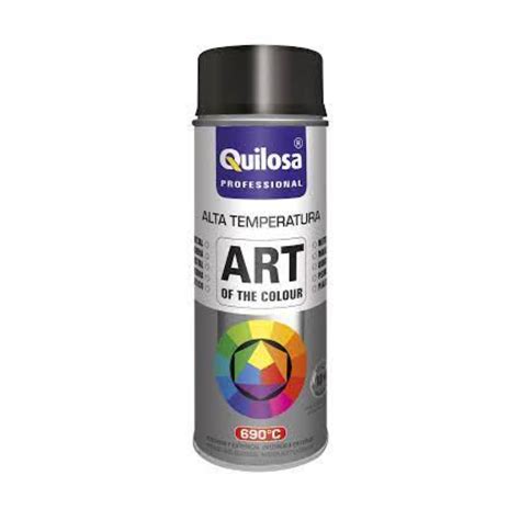 Spray Tinta Alta Temperatura Preto Quilosa