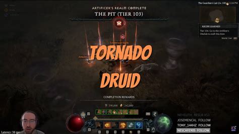 Tier Pit Tornado Druid Season Diablo Youtube