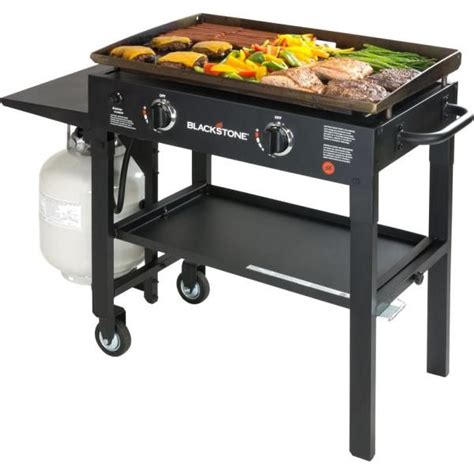 Blackstone 28 In 2 Burner Griddle Cooking Station In Black 1517 The Home Depot Griddle