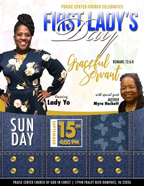 First Lady Day Celebration 2019 Praise Center Church Of God In Christ