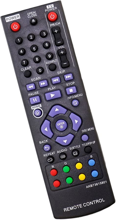 Amazon AKB73615801 Replace Remote Control Fit For LG Blu Ray Disc