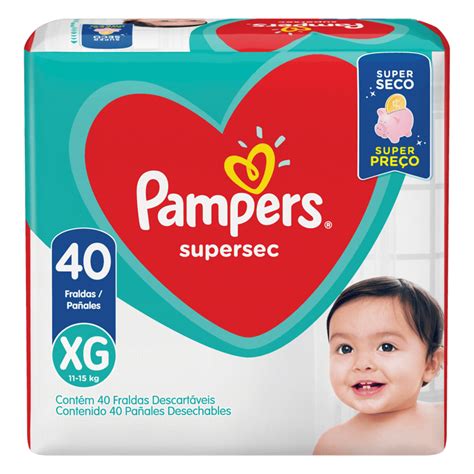 Fralda Pampers Supersec Hiper Xg 40 Fr