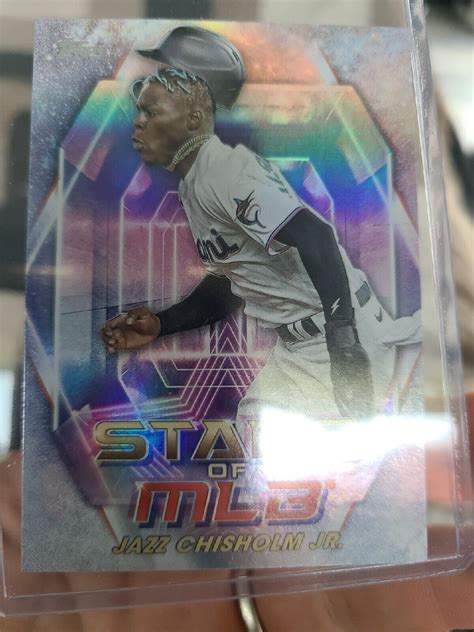 Topps Series Jazz Chisholm Jr Stars Of Mlb Chrome Refractor