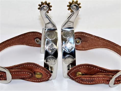 Western Memorabilia / Western Spurs with Leather Straps / Western Decor