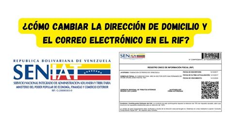 C Mo Cambiar La Direcci N De Domicilio Y El Correo Electr Nico En El