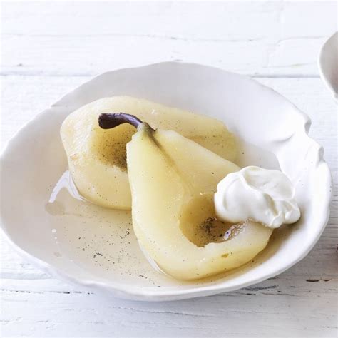 Vanilla Poached Pears Healthy Recipe Ww Australia Recipe Pear