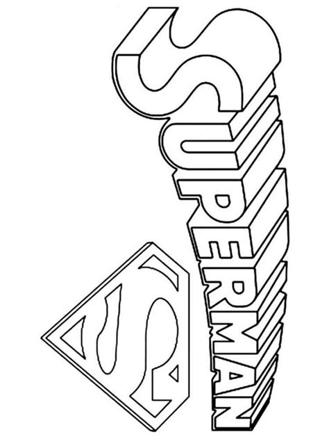 Superman Logo coloring pages