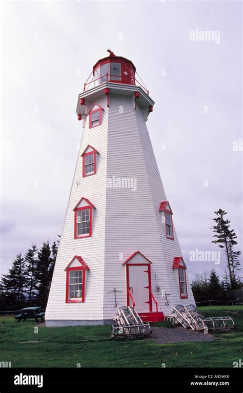 N A Canada Prince Edward Island Panmure Island Lighthouse Stock