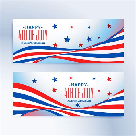 4th of july banners set - Download Free Vector Art, Stock Graphics & Images