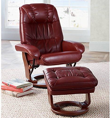 Newport Taupe Swivel Faux Leather Recliner Chair With Ottoman Footrest