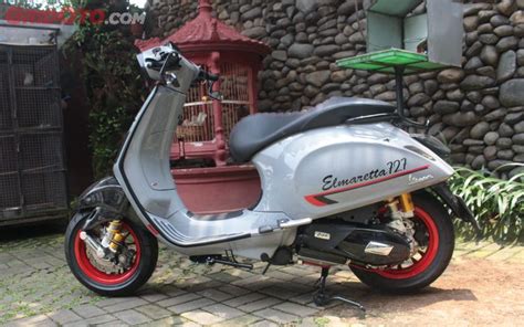 Modifikasi Vespa Sprint Ini Tambah Aman Rem Belakang Sudah Cakram