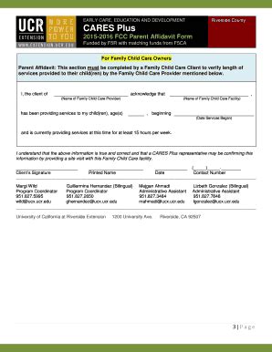 Fillable Online Extension Ucr Cares Plus Ucr Extension Extension