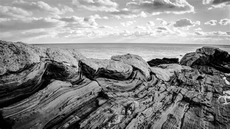 Fondos De Pantalla Paisaje Monocromo Mar Rock Naturaleza