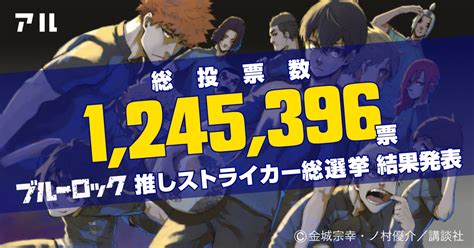 投票結果ランキング発表！【公式】ブルーロック推しストライカー総選挙 アル